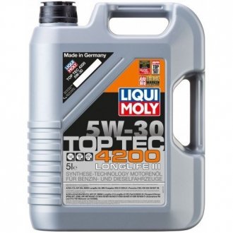 Л (заміна НА 8973) TOP TEC 4200 5W-30 масло моторне синтетичне (VW 504 00/507 00, BMW LL-04) LIQUI MOLY 7661
