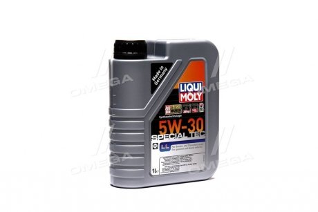 Л SPECIAL TEC LL 5W-30 олива двигун. синтетична ACEA A3/B4, API SL | MB-Freigabe 229.5 | VW 502 00 LIQUI MOLY 8054