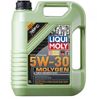 Фото масло моторное Molygen New Generation 5W-30 (5 л) LIQUI MOLY 9043 Масло моторное Molygen New Generation 5W-30 (5 л) LIQUI MOLY 9043