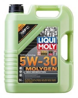 Л Molygen New Generation 5W-30 НС-синтетичне моторне масло (для азійських і американських авто) API LIQUI MOLY 9952