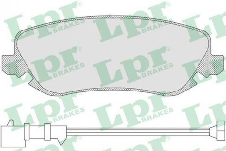 Гальмівні колодки, дискове гальмо (набір) LPR 05P842 (фото 1)