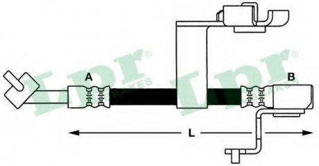 Шланг тормозной LPR 6T46659