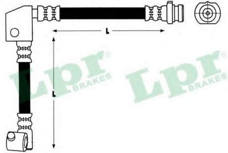 Шланг тормозной LPR 6T47385