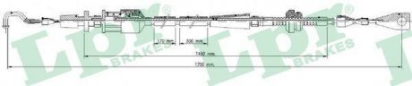 Тросик газа LPR C0013A