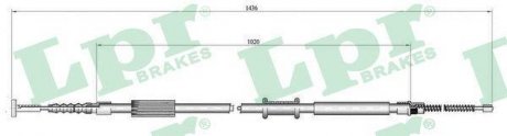 Трос ручного гальма LPR C0015B (фото 1)