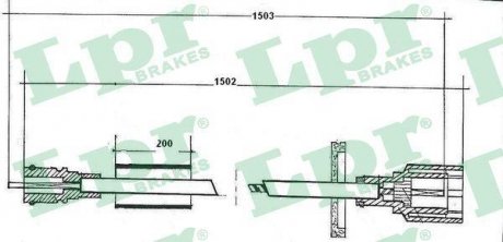 LINKA SZYBK. RENAULT TRAFIC 81- LPR C0053SP