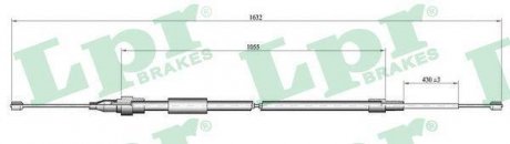 Трос ручного тормоза LPR C0063B