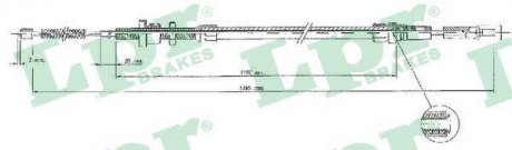 Трос ручного гальма LPR C0091B
