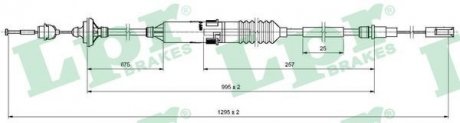 Тросик сцепления LPR C0135C