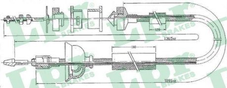 Трос зчеплення LPR C0170C