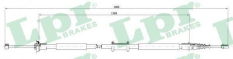Трос ручного гальма LPR C0198B