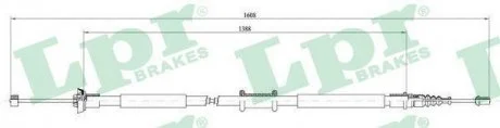 Трос ручного тормоза LPR C0198B