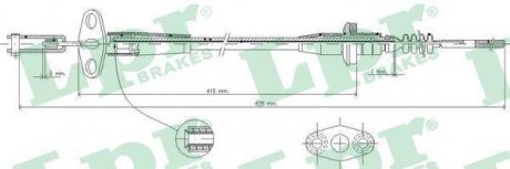 LINKA SPRZ. OPEL AGILA (A) (H00) LPR C0235C