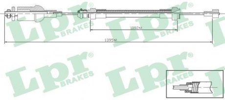 Тросик сцепления LPR C0237C (фото 1)