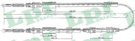 Тросик гальма стоянки LPR C0280B