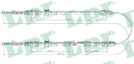 Трос ручного тормоза LPR C0298B