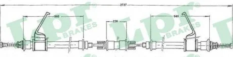 Трос ручного тормоза LPR C0299B