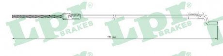 Трос ручного тормоза LPR C0329B