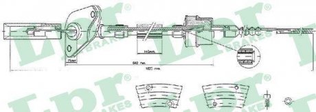 LINKA SPRZ. FIAT PANDA 1,3JTD 03- LPR C0424C