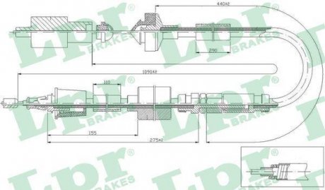 LINKA SPRZ. RENAULT LAGUNA I (B56_, 556_) LPR C0470C