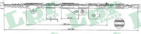 Трос ручного гальма LPR C0499B