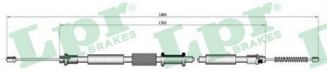Трос ручного тормоза LPR C0658B