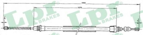 Трос ручного тормоза LPR C0659B