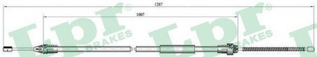 Трос ручного тормоза LPR C0682B