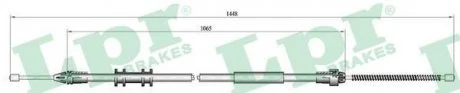 Трос ручного тормоза LPR C0702B