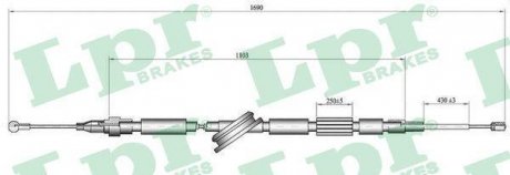 Трос LPR C1519B