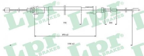 LINKA HAM. CITROEN C3 II/DS3/DS3 CONVERTIBLE LPR C1686B