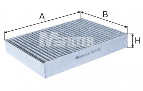 Фільтр салону вугільний M-FILTER K9116C