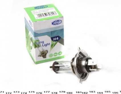 Лампа фарна H4 12V 60/55W P43t (вир-во) MAGNETI MARELLI 002535100000