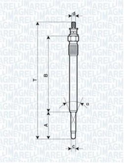 СВЕЧКА РАЗЖАРЕНИЯ MAGNETI MARELLI 062900013304