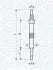Свічка розжарювання LAND ROVER DISКрышкаY II, DEFENDER SW [] MAGNETI MARELLI 062900067304 (фото 1)