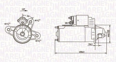 ROZRUSZNIK 12V FORD TRANSIT 2,4/2,5 -2000 SZT MAGNETI MARELLI 063720977010