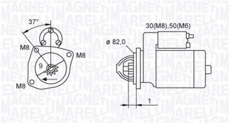 Стартер Jumper 02- MAGNETI MARELLI 063721389010