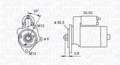 Фото стартер (12В, 2кВт, новий) AUDI A4 ALLROAD B8, A4 ALLROAD B9, A4 B7, A4 B8, A4 B9, A6 C6, A6 C7, SEAT EXEO, EXEO ST, SKODA SUPERB I, SUPERB II 1.9D/2.0D 07.04-11.19 MAGNETI MARELLI 063721392010 Стартер (12В, 2кВт, новий) AUDI A4 ALLROAD B8, A4 ALLROAD B9, A4 B7, A4 B8, A4 B9, A6 C6, A6 C7, SEAT EXEO, EXEO ST, SKODA SUPERB I, SUPERB II 1.9D/2.0D 07.04-11.19 MAGNETI MARELLI 063721392010