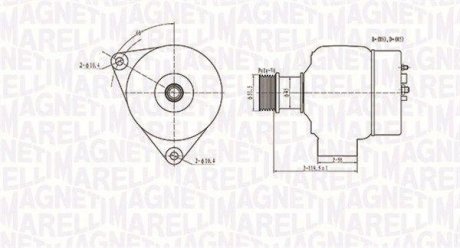 ALTERNATOR CHRYSLER MAGNETI MARELLI 063731138010