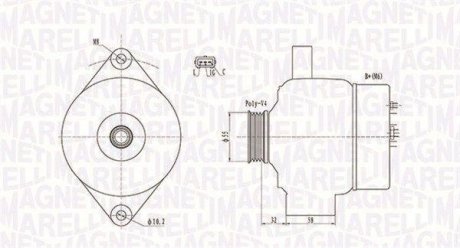 Alternator MAGNETI MARELLI 063731803010