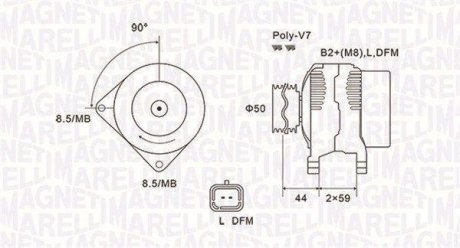 Alternator MAGNETI MARELLI 063731827010