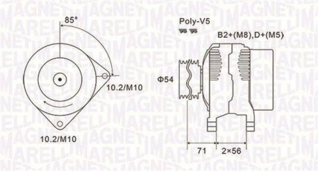 Alternator MAGNETI MARELLI 063731833010