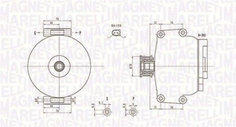 ALTERNATOR DB SPRINTER MAGNETI MARELLI 063731846010