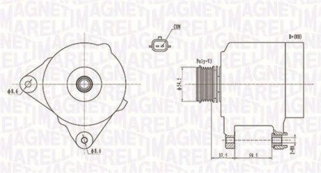 Генератор MAGNETI MARELLI 063731860010