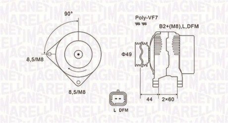 Alternator MAGNETI MARELLI 063731877010 (фото 1)