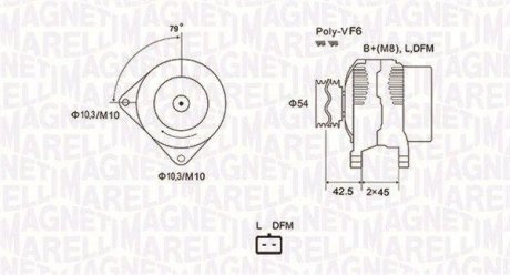 ALTERNATOR 12V CITROEN JUMPER/FIAT DUCATO 1.9/2.0 JTD/HDI 94 -> SZT MAGNETI MARELLI 063731879010