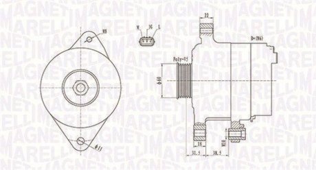 Alternator MAGNETI MARELLI 063731893010 (фото 1)