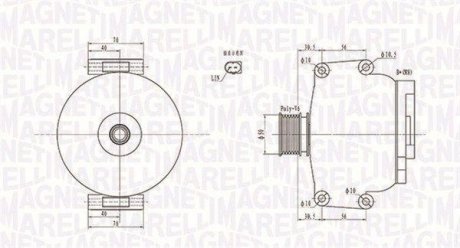 ALTERNATOR DB MAGNETI MARELLI 063731908010 (фото 1)