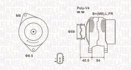 Alternator MAGNETI MARELLI 063731927010