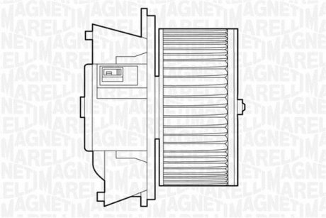 Електродвигун, вентиляція салону MAGNETI MARELLI 069412503010